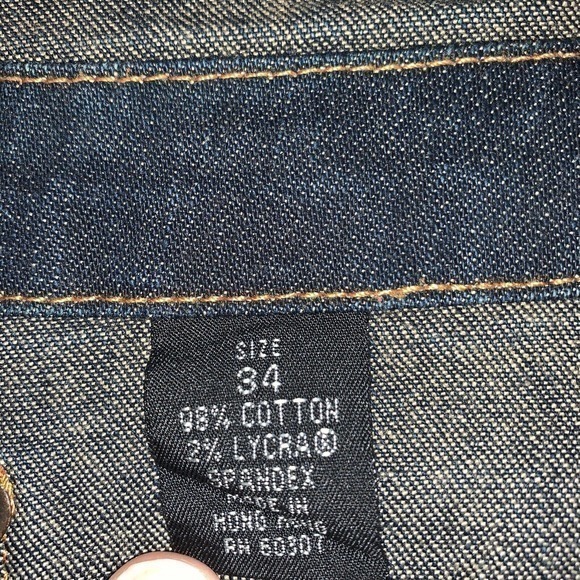 Vintage Sergio Valente Size 16 Women Blue‎ Jeans Flared Denim Raw Hem 34x31 Cuff - Picture 3 of 10